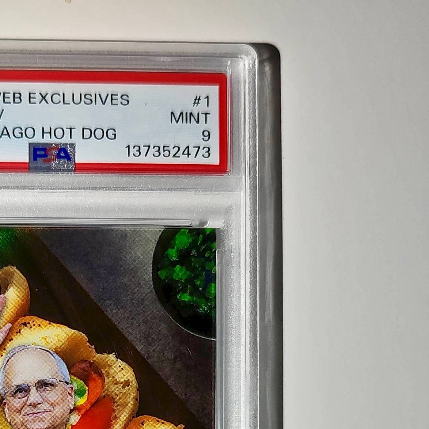 2025 Leaf Metal Pope Leo XIV 45/529 #1 Hot Dog Variant PSA 9 Mint