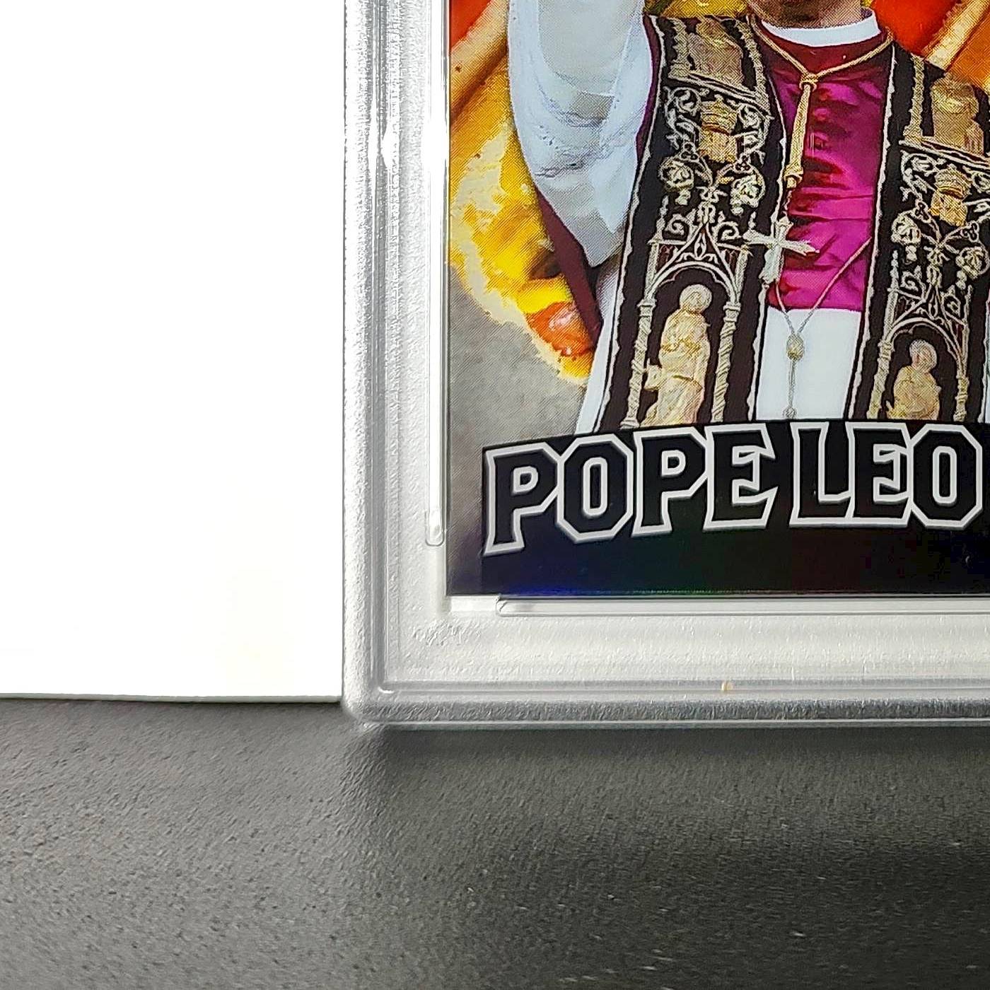 2025 Leaf Metal Pope Leo XIV 45/529 #1 Hot Dog Variant PSA 9 Mint