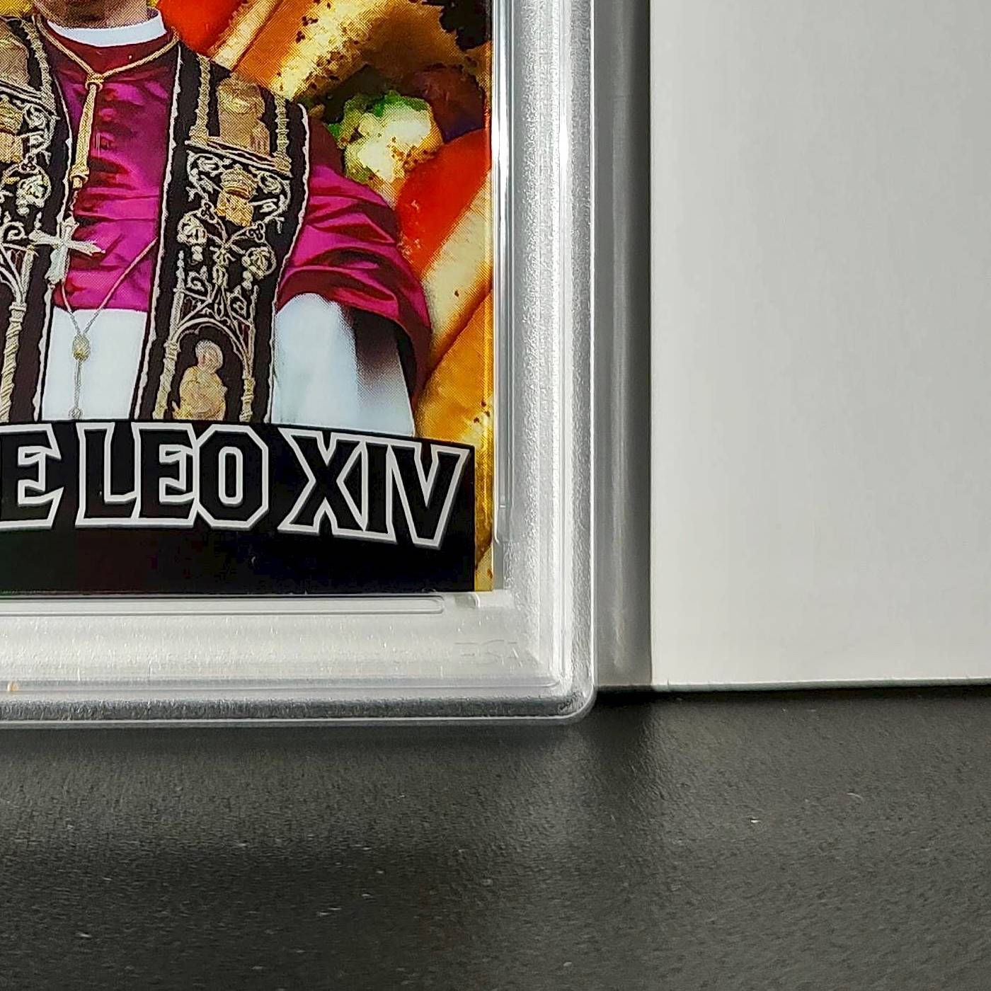 2025 Leaf Metal Pope Leo XIV 45/529 #1 Hot Dog Variant PSA 9 Mint