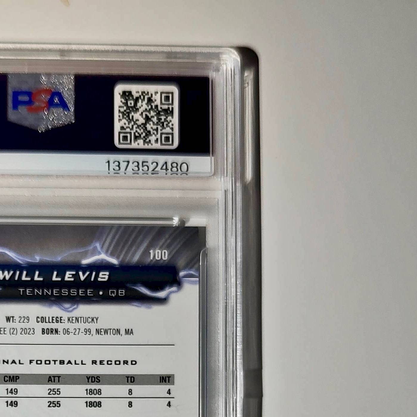 Will Levis 2023 Topps Resurgence Rookie #100 Surge 153/249 PSA 9 Mint