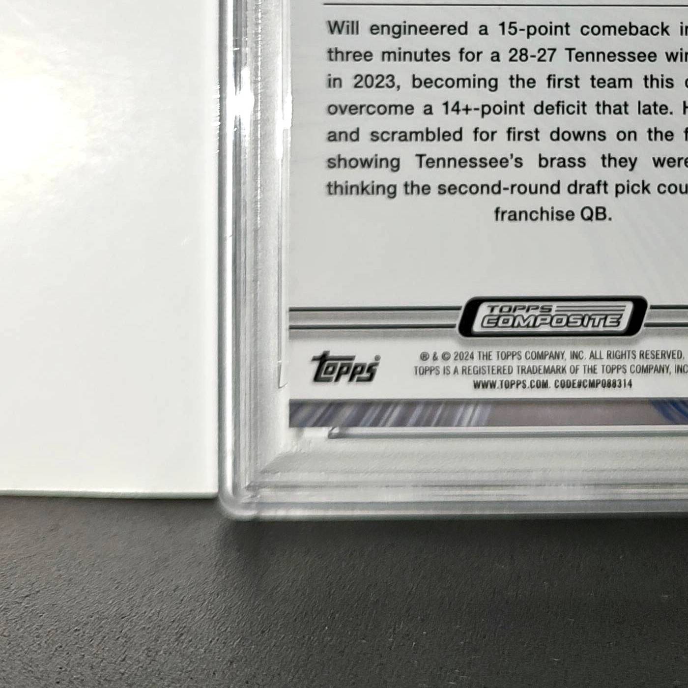 Will Levis 2023 Topps Resurgence Rookie #100 Surge 153/249 PSA 9 Mint