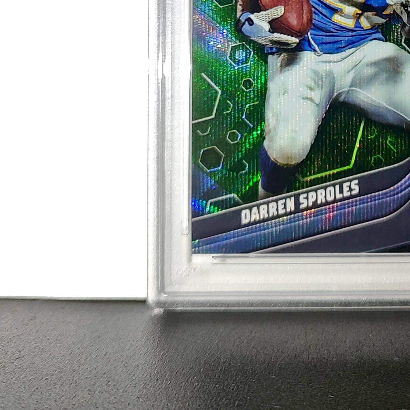 Darren Sproles 2023 Topps Chrome Black #143 Green Wave Refractor 52/99 PSA 9