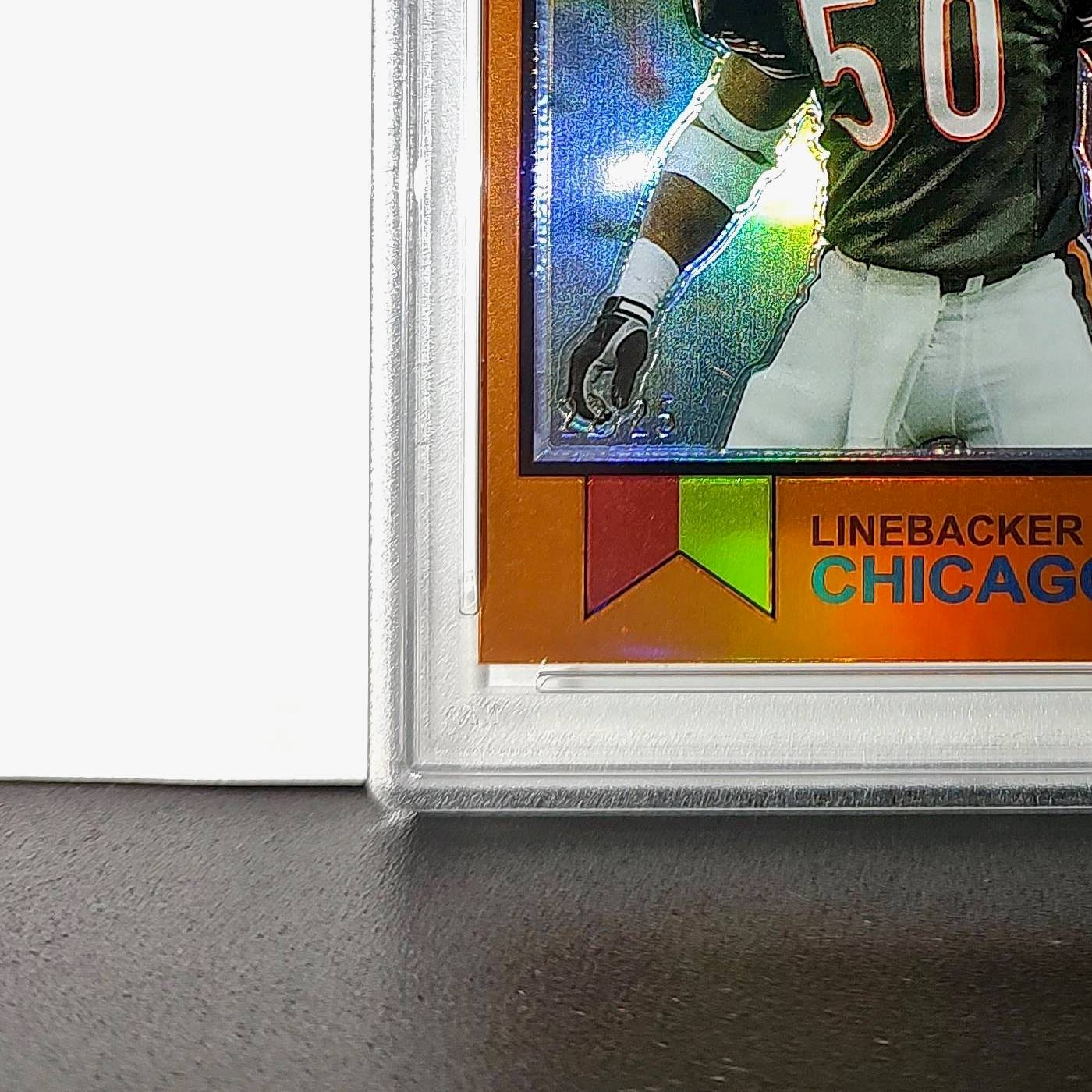 Mike Singletary 2023 Topps Chrome 1973 22/25 Orange Refractor #1973-5 PSA 10 Gem