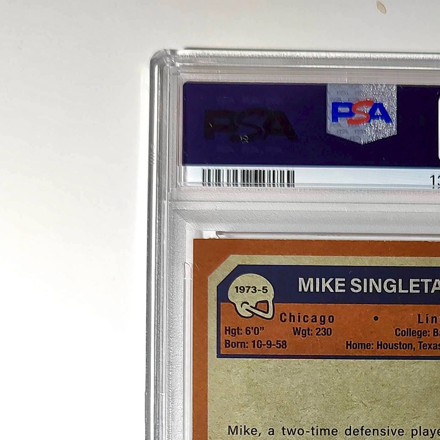 Mike Singletary 2023 Topps Chrome 1973 22/25 Orange Refractor #1973-5 PSA 10 Gem