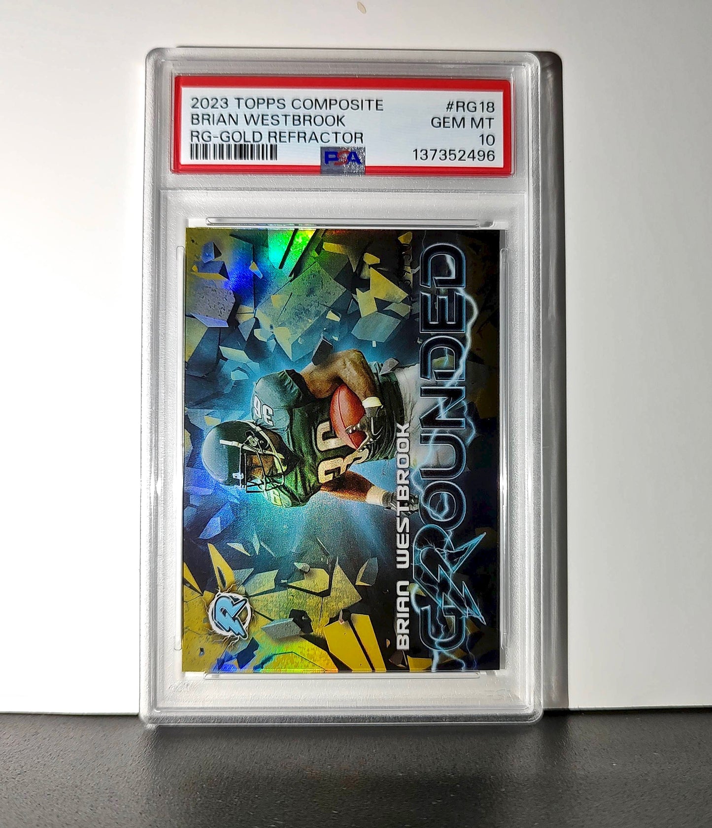 Brian Westbrook 2023 Topps Resurgence #RG-18 Gold Refractors 39/50 PSA 10 Gem