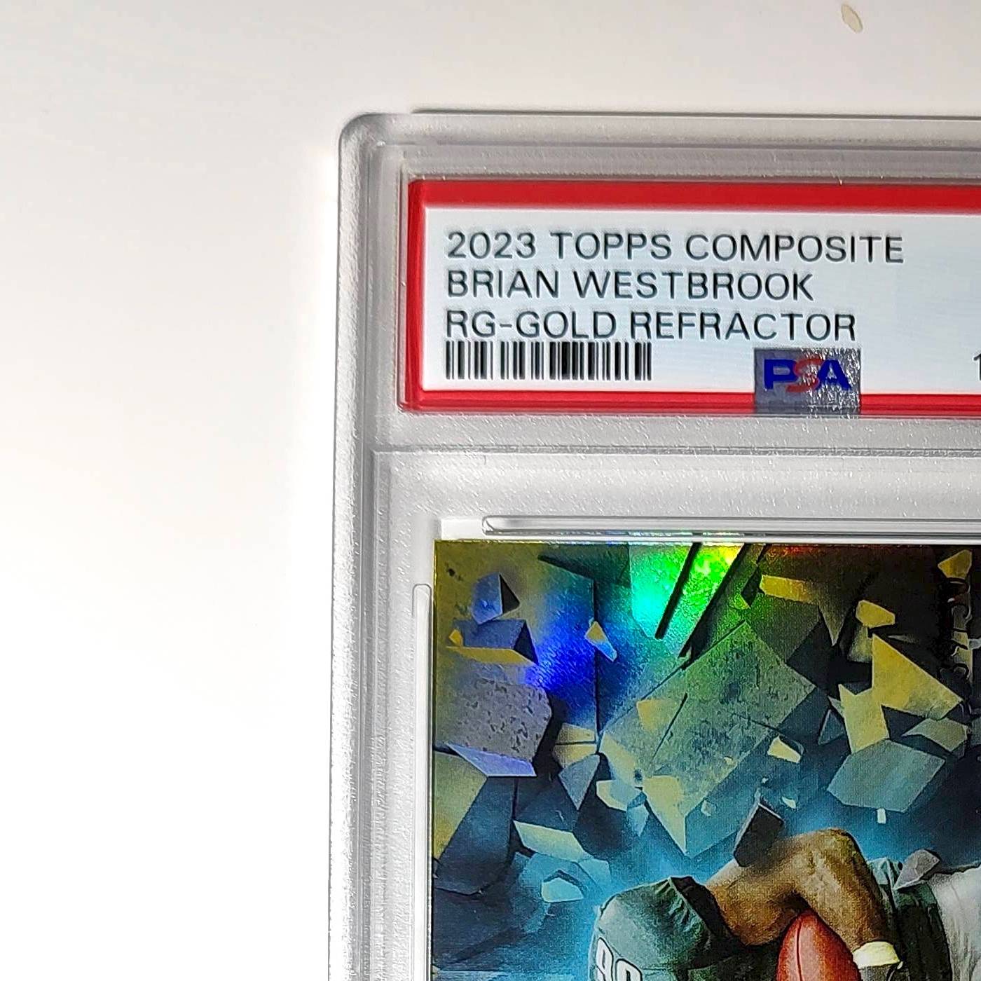Brian Westbrook 2023 Topps Resurgence #RG-18 Gold Refractors 39/50 PSA 10 Gem