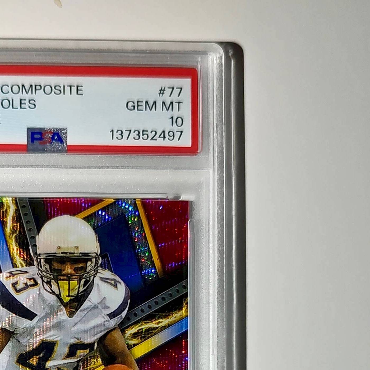 Darren Sproles 2023 Topps Resurgence #77 Ruby Surge 058/199 PSA 10 Gem Mint