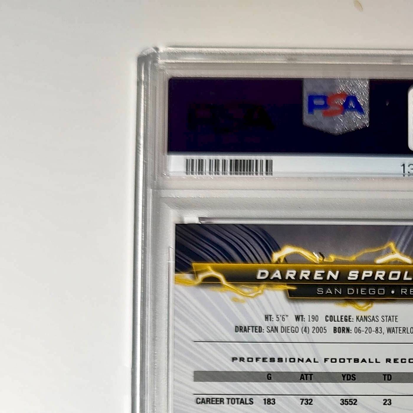 Darren Sproles 2023 Topps Resurgence #77 Ruby Surge 058/199 PSA 10 Gem Mint