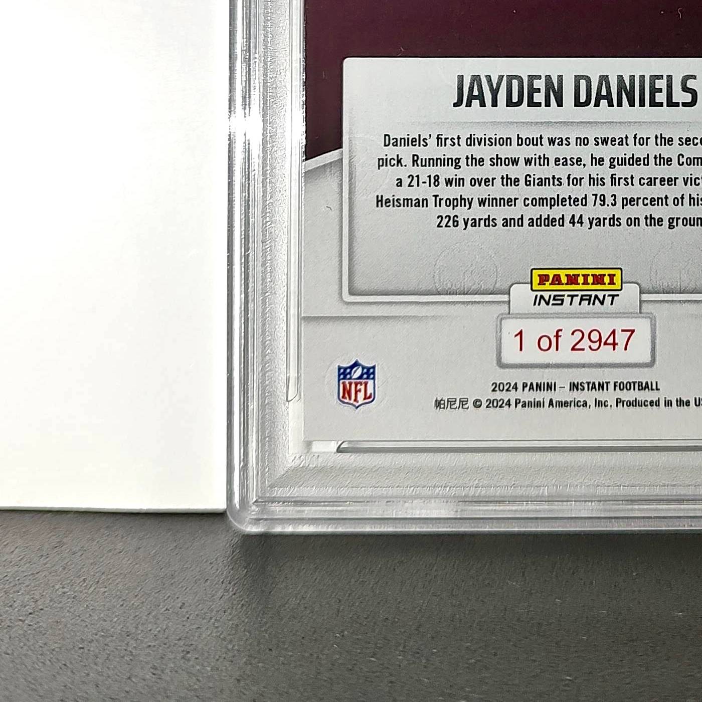 Jayden Daniels Rookie 2024 Panini Instant NFL #40 PSA 10 Gem Mint
