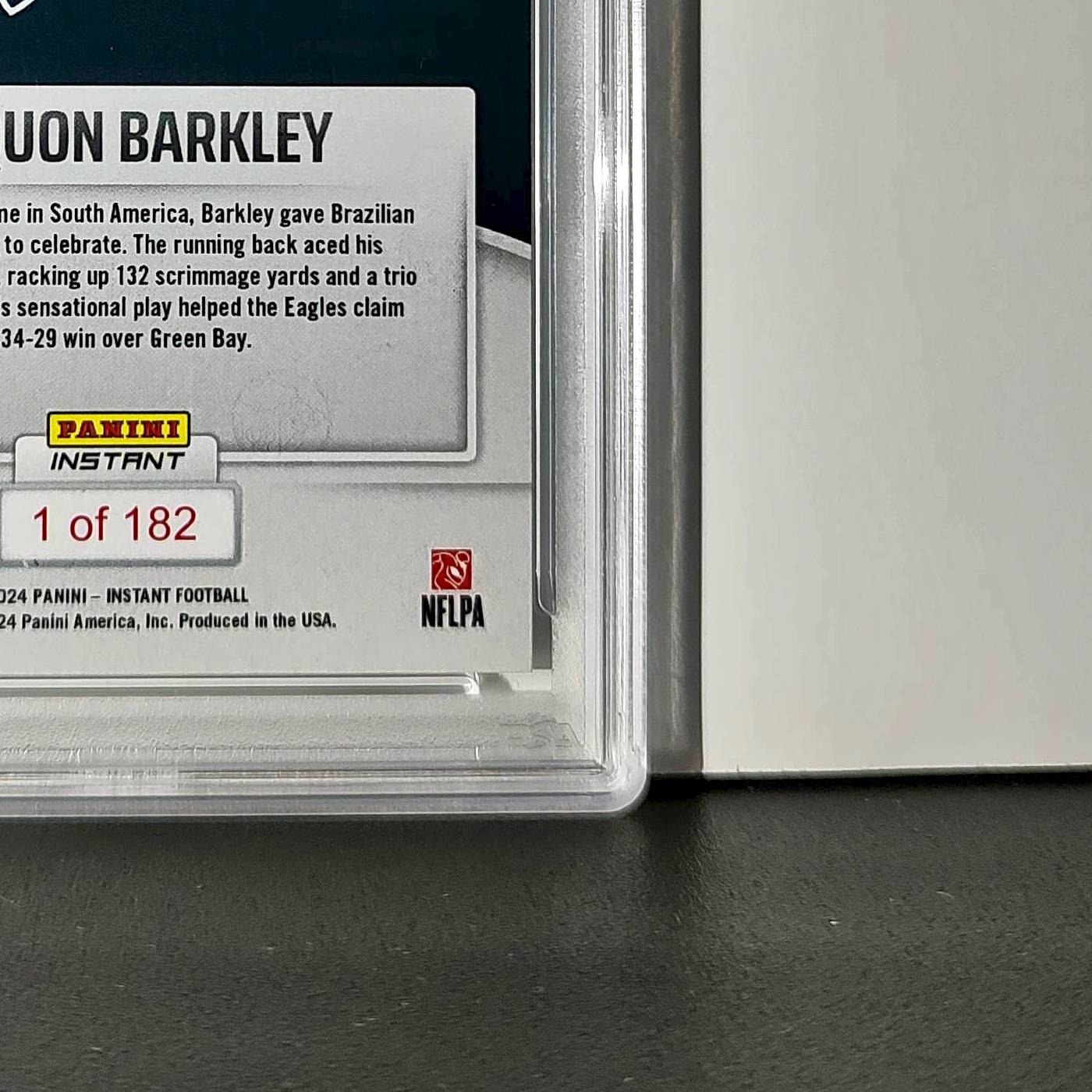 Saquon Barkley Rookie 2024 Panini Instant NFL #25 PSA 10 Gem Mint