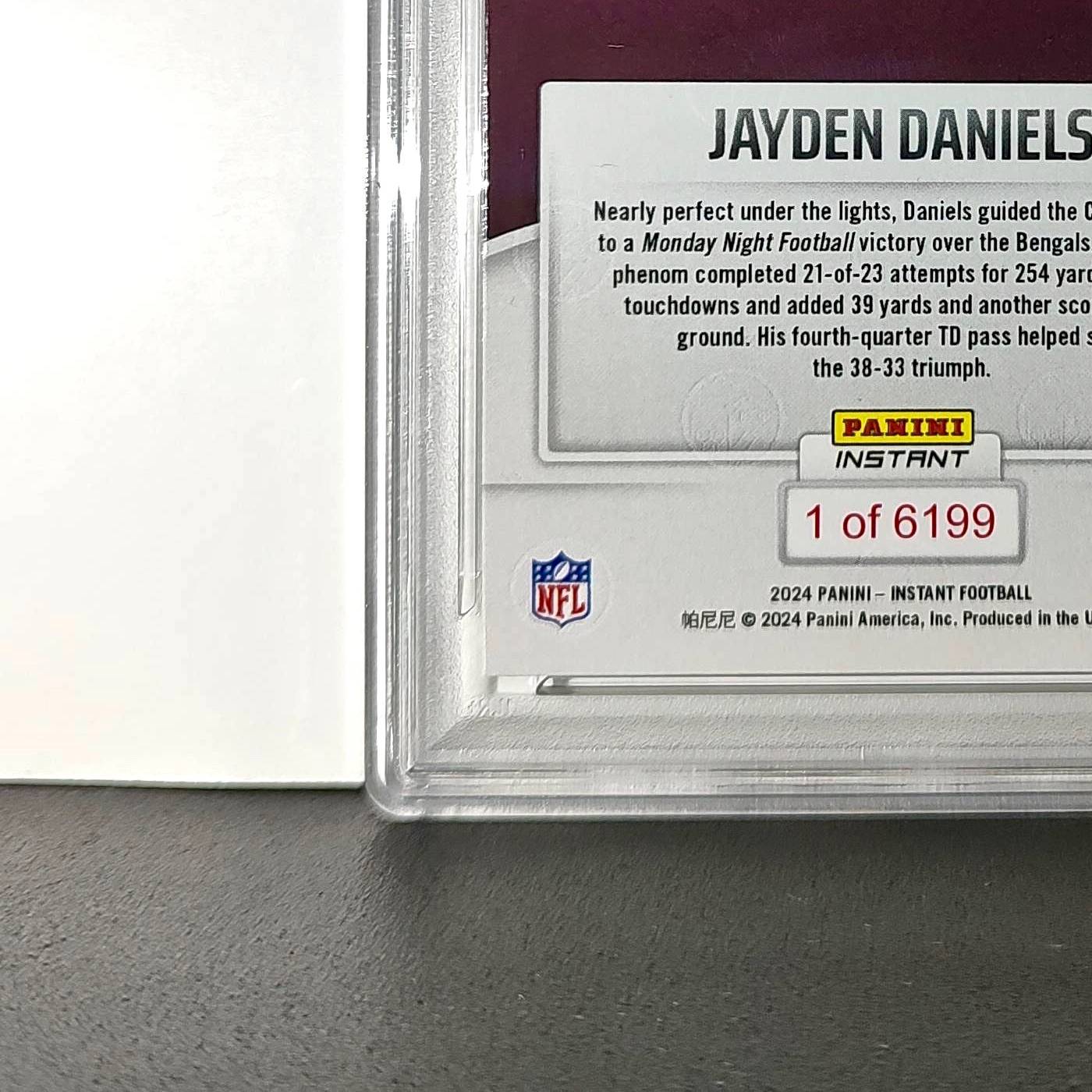 Jayden Daniels Rookie 2024 Panini Instant NFL #54 PSA 10 Gem Mint