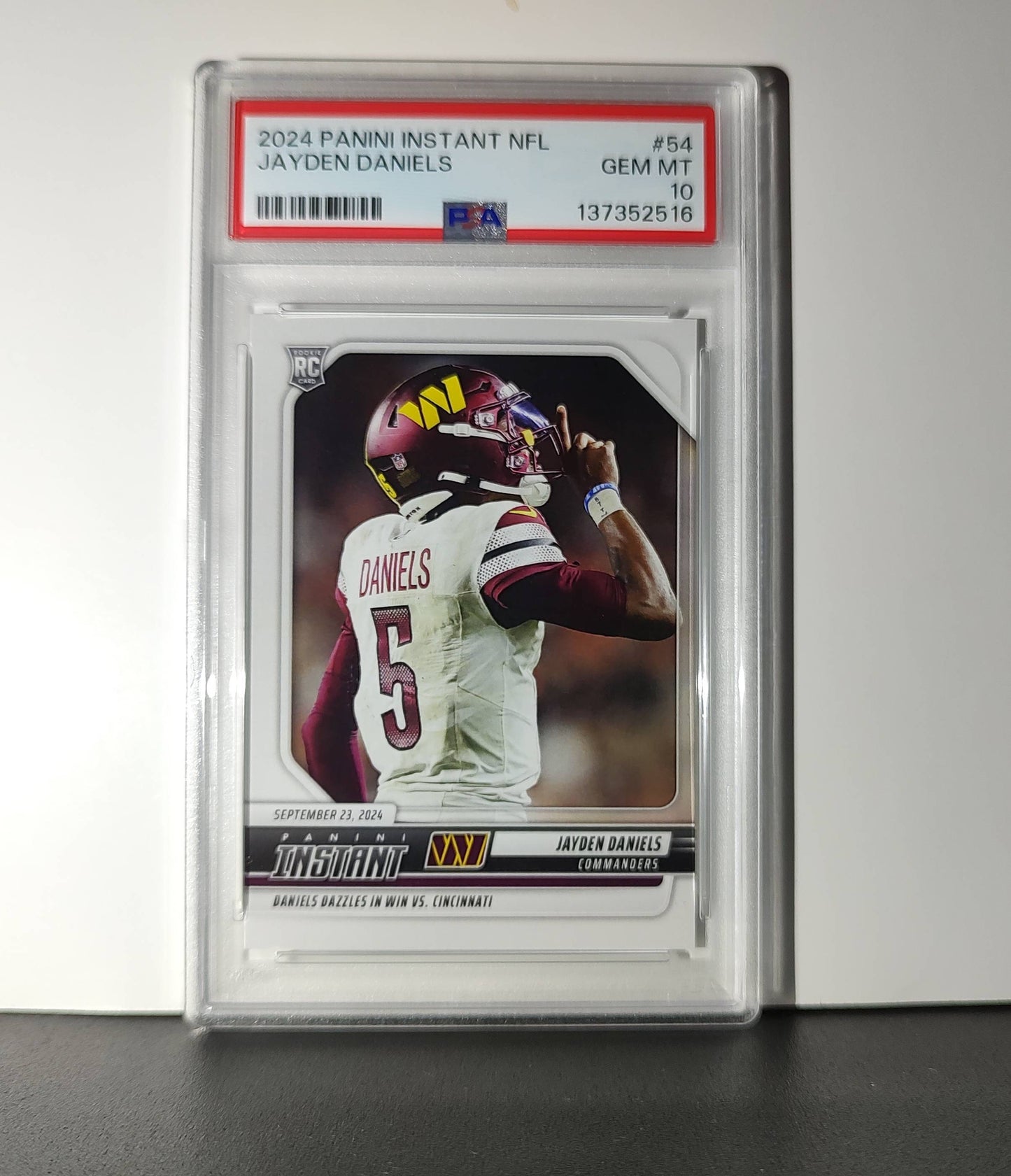 Jayden Daniels 2024 Panini Instant NFL Rookie #54 PSA 10 Gem Mint