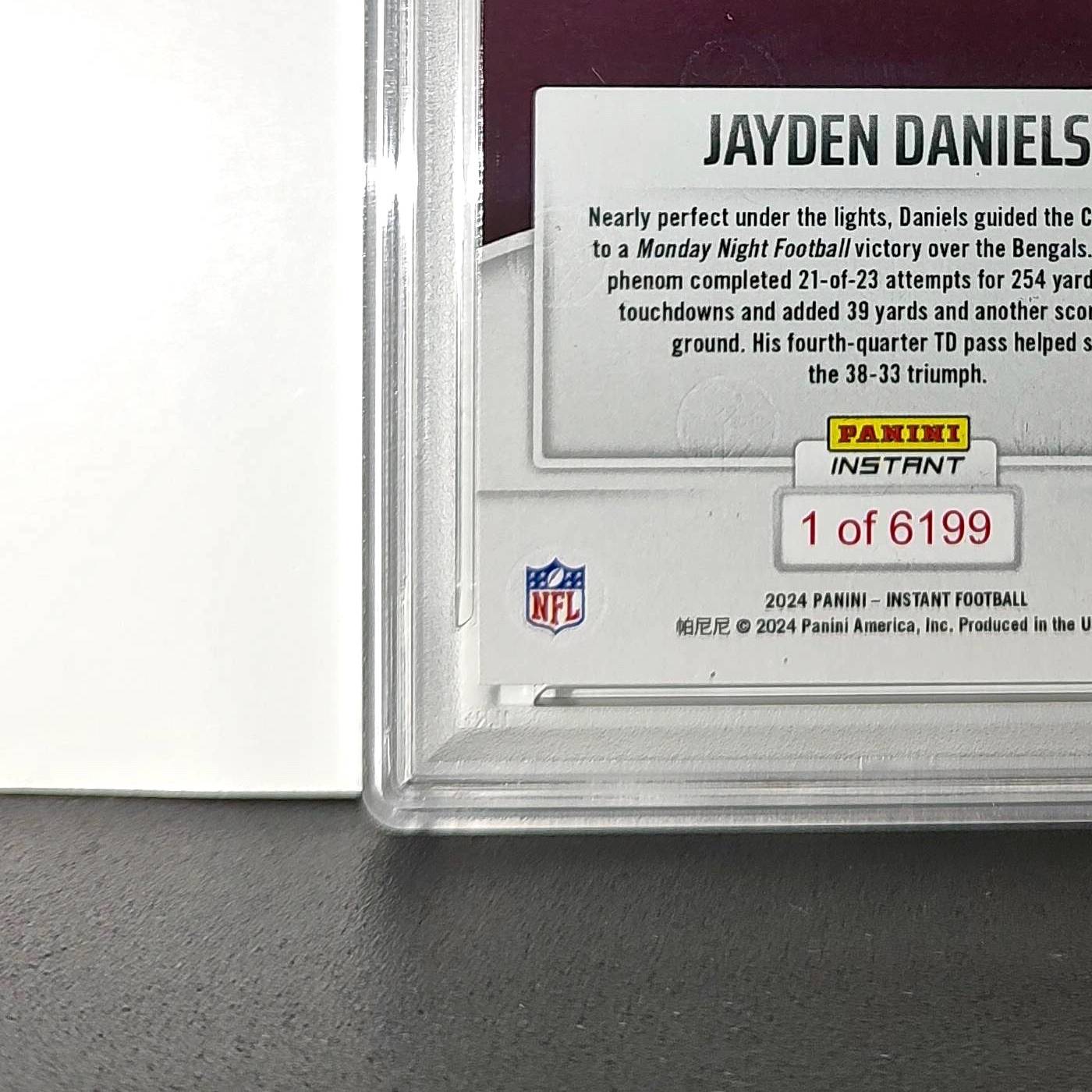 Jayden Daniels Rookie 2024 Panini Instant NFL #54 PSA 10 Gem Mint