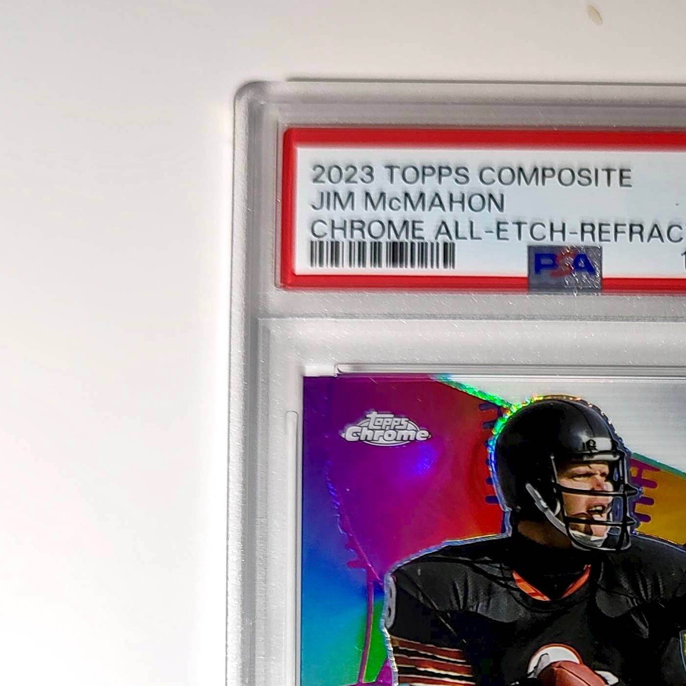 Jim McMahon 2023 Topps Chrome ALL-ETCH Refractor #CAE-3 PSA 10 Gem Mint