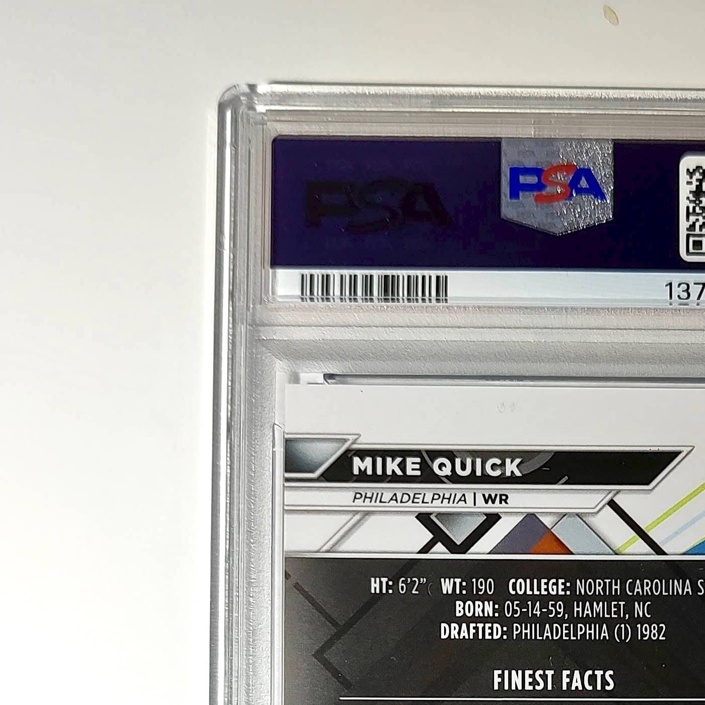 Mike Quick 2023 Topps Finest 002/125 #233 Purple Refractor PSA 10 Gem Mint