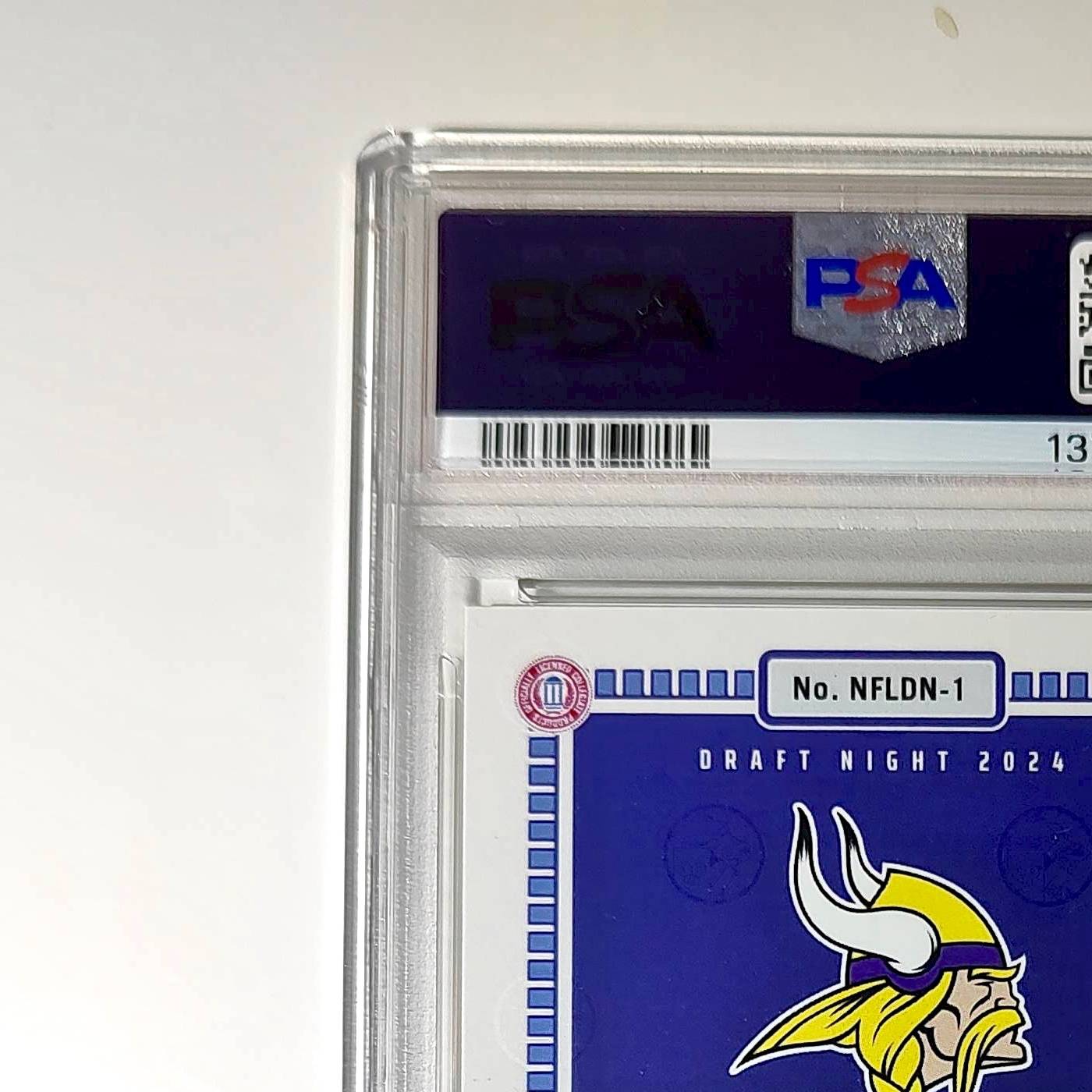 J.J. McCarthy 2023 Panini Instant Draft Night #NFLDN-1 PSA 9 Mint