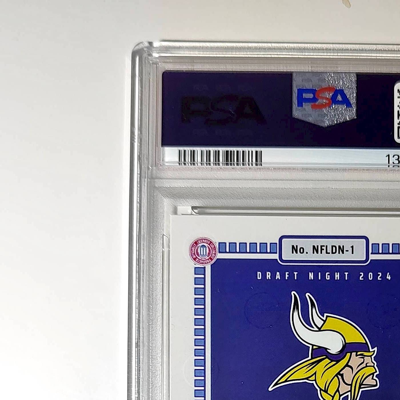 J.J. McCarthy 2023 Panini Instant Draft Night #NFLDN-1 PSA 9 Mint