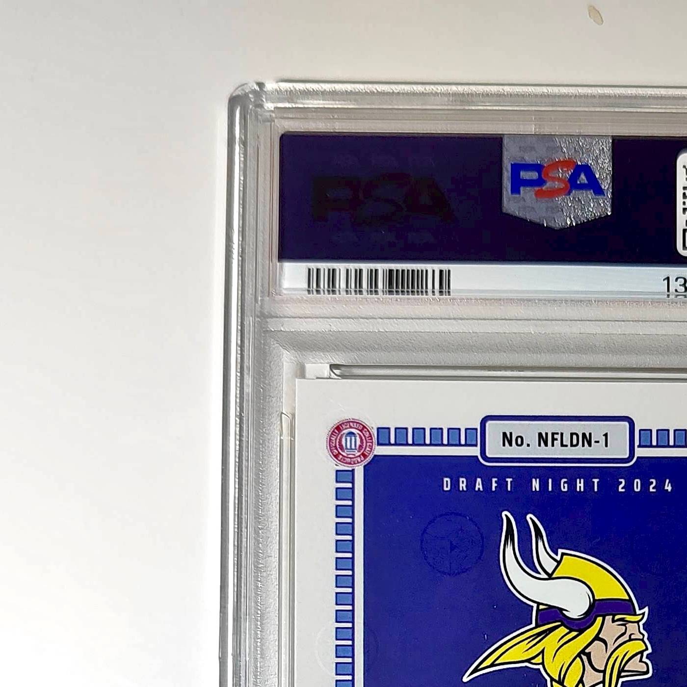 J.J. McCarthy 2023 Panini Instant Draft Night #NFLDN-1 PSA 9 Mint
