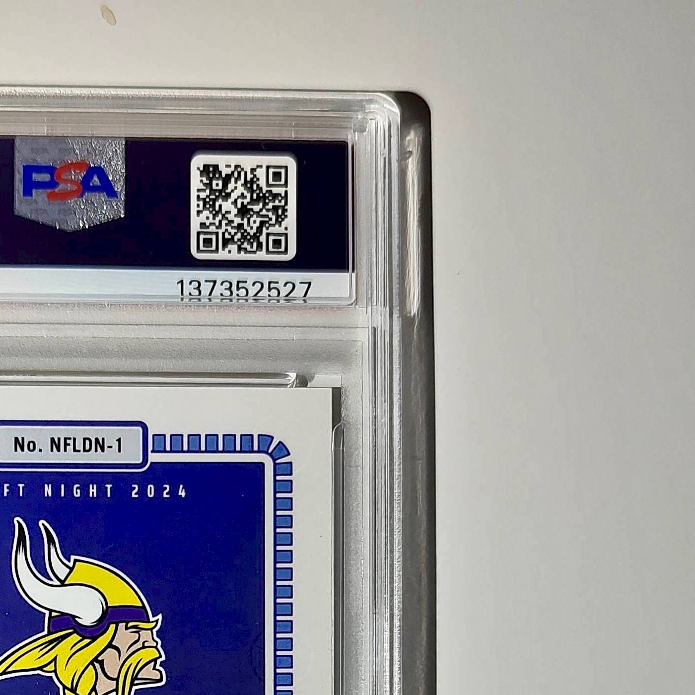 J.J. McCarthy 2023 Panini Instant Draft Night #NFLDN-1 PSA 9 Mint