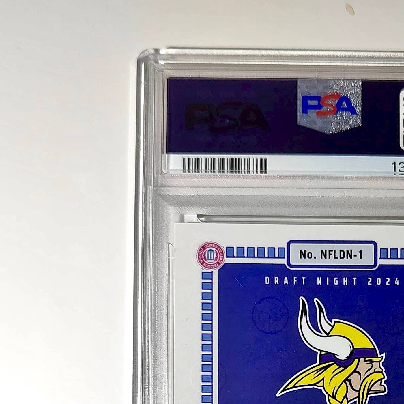 J.J. McCarthy 2023 Panini Instant Draft Night #NFLDN-1 PSA 9 Mint