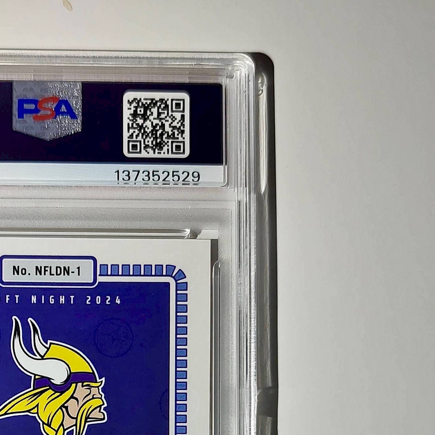 J.J. McCarthy 2023 Panini Instant Draft Night #NFLDN-1 PSA 9 Mint