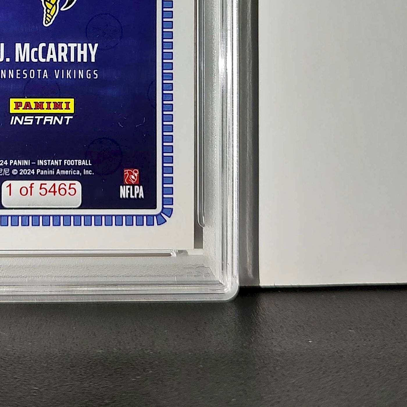 J.J. McCarthy 2023 Panini Instant Draft Night #NFLDN-1 PSA 9 Mint