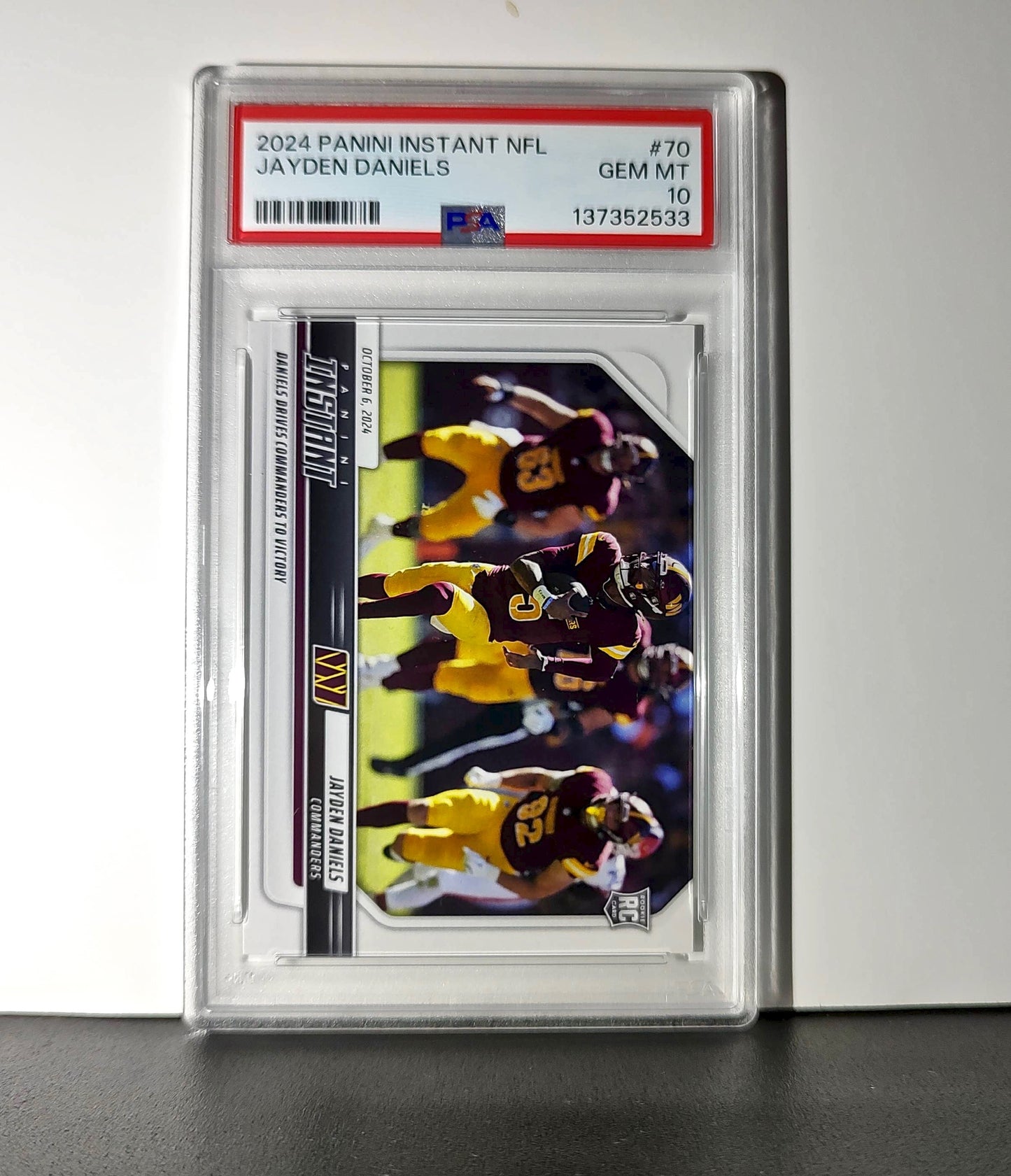 Jayden Daniels Rookie 2024 Panini Instant NFL #70 PSA 10 Gem Mint
