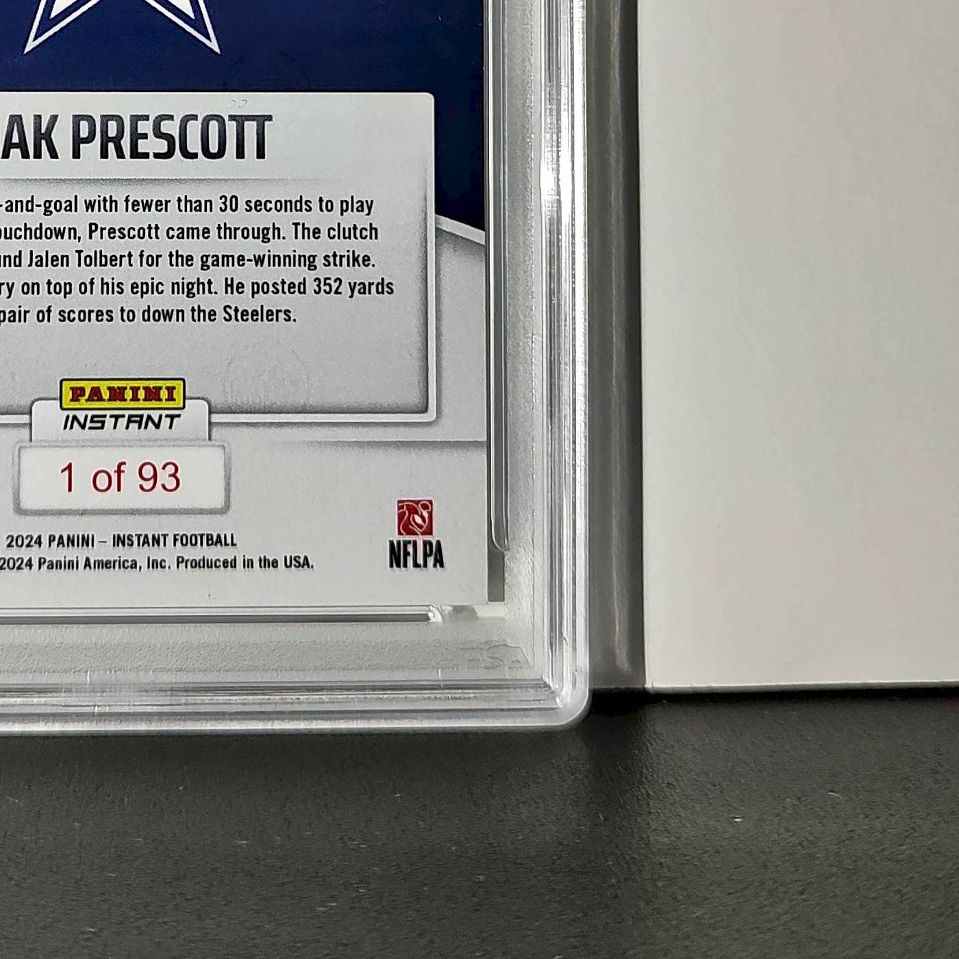 Dak Prescott Rookie 2024 Panini Instant NFL #76 PSA 10 Gem Mint