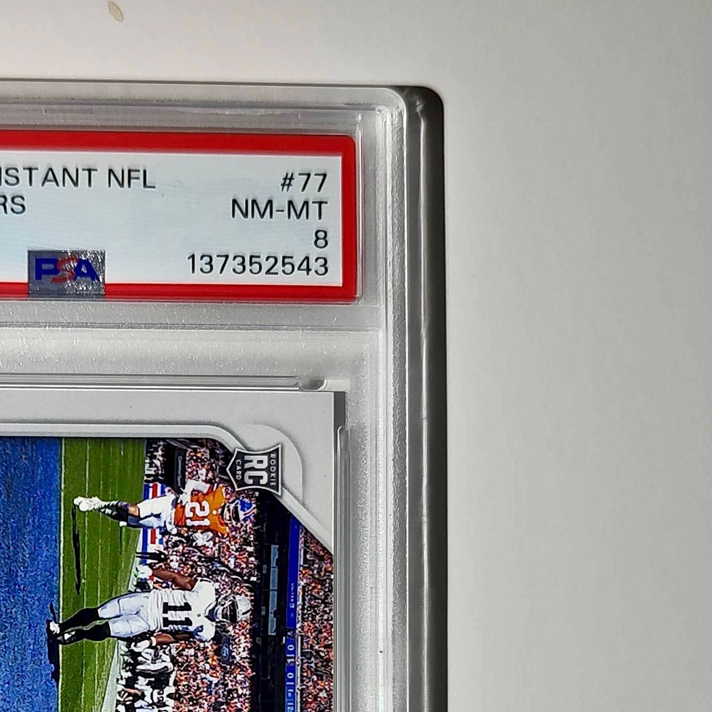 Brock Bowers Rookie 2024 Panini Instant NFL #77 PSA 8 NM-MT