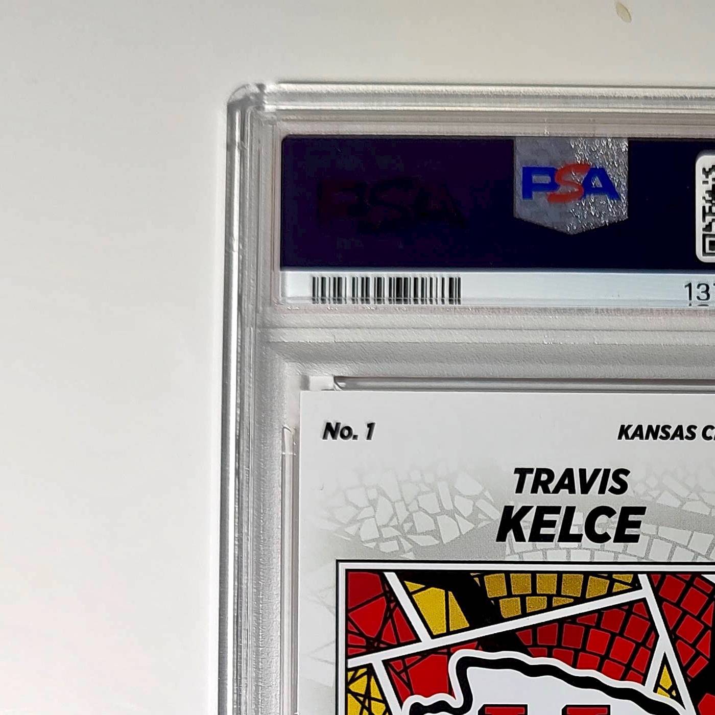 Travis Kelce 2024 Panini Sticker Collection 026/049 #1 Bronze Foil PSA 9 Mint