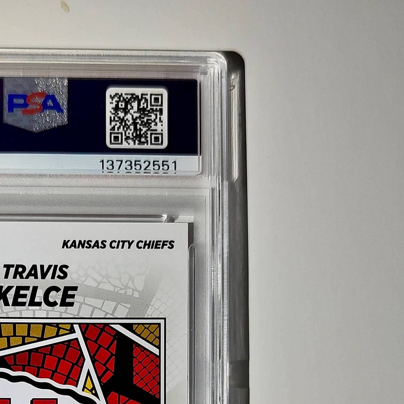 Travis Kelce 2024 Panini Sticker Collection 026/049 #1 Bronze Foil PSA 9 Mint