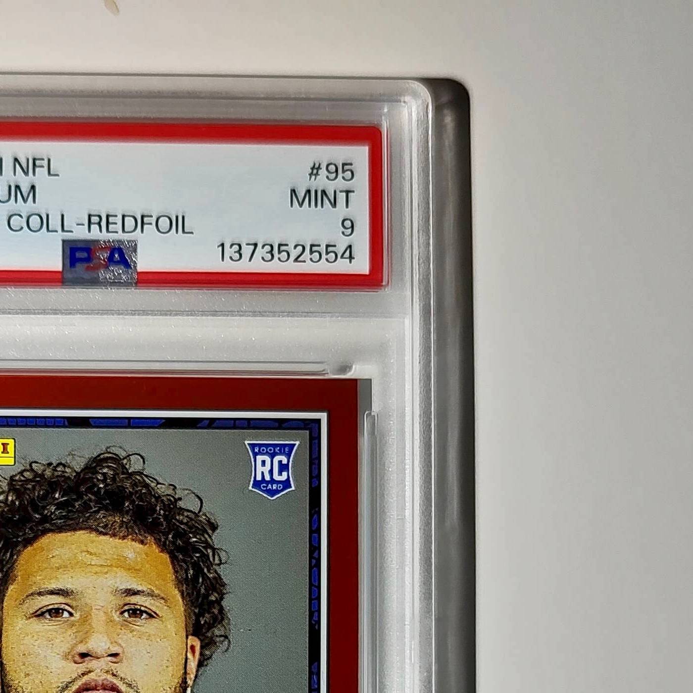 Blake Corum 2024 Panini Sticker Collection 127/299 #95 Red Foil PSA 10 Gem Mint