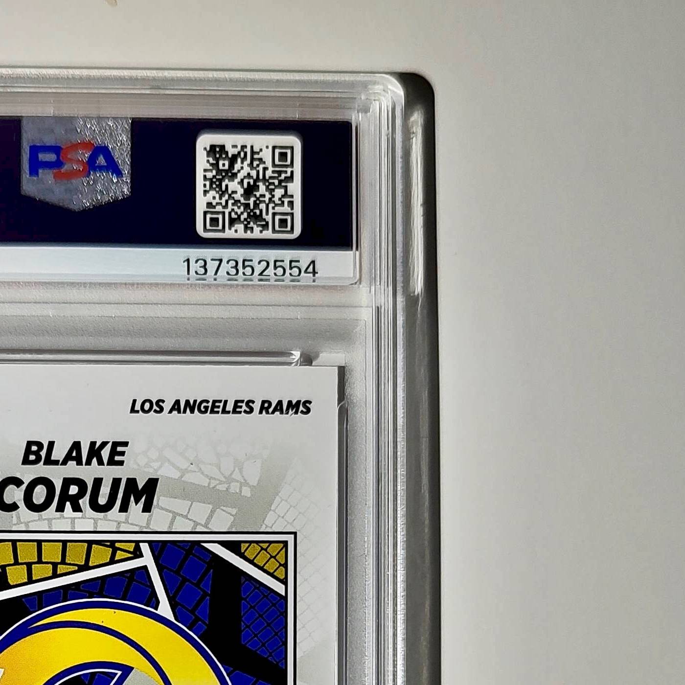 Blake Corum 2024 Panini Sticker Collection 127/299 #95 Red Foil PSA 10 Gem Mint