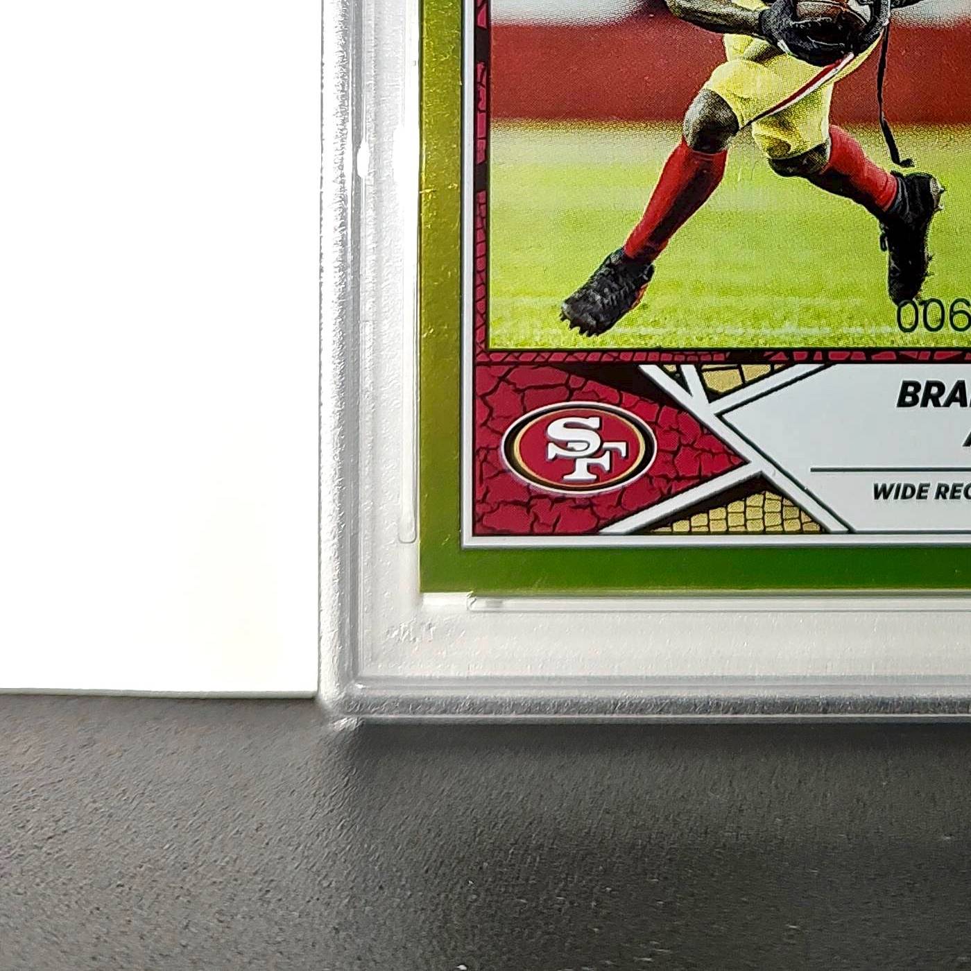 Brandon Aiyuk 2024 Panini Sticker Collection 006/010 #34 Gold Foil PSA 9 Mint
