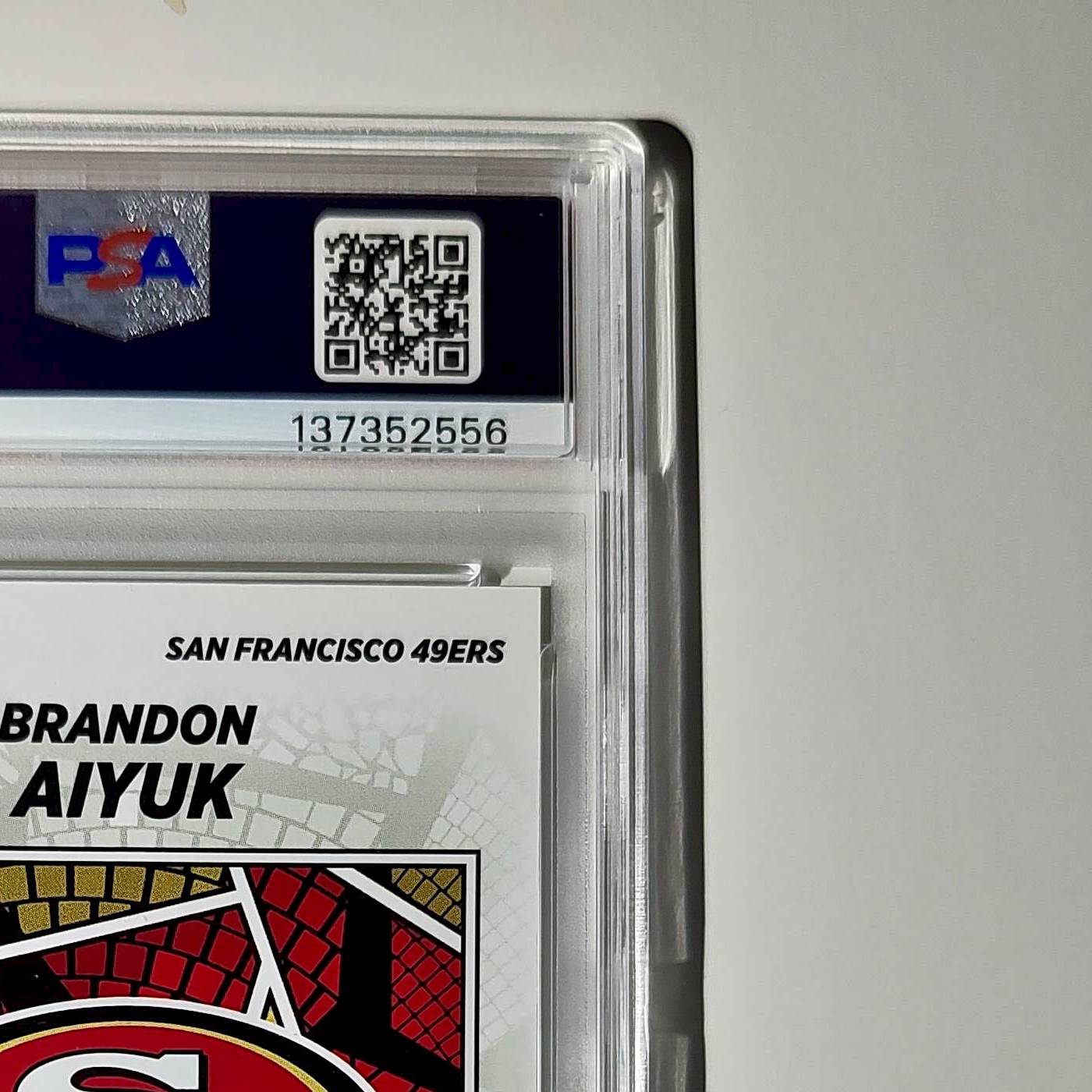 Brandon Aiyuk 2024 Panini Sticker Collection 006/010 #34 Gold Foil PSA 9 Mint