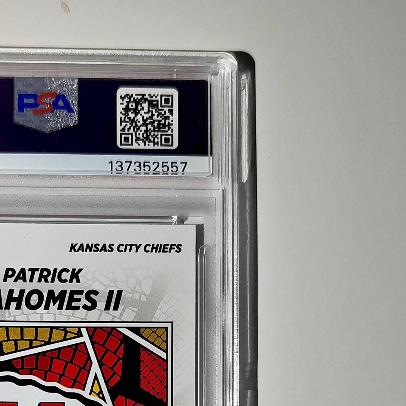 Patrick Mahomes 2024 Panini Sticker Collection 187/299 #15 Red Foil PSA 9 Mint