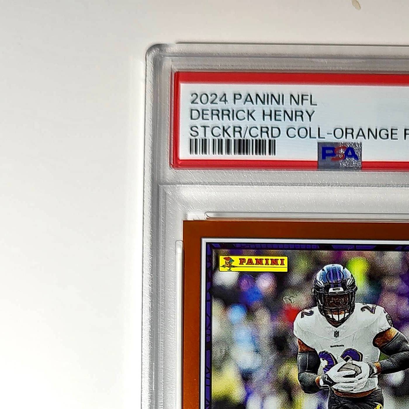 Derrick Henry 2024 Panini Sticker Collection 001/049 #63 Bronze Foil PSA 9 Mint