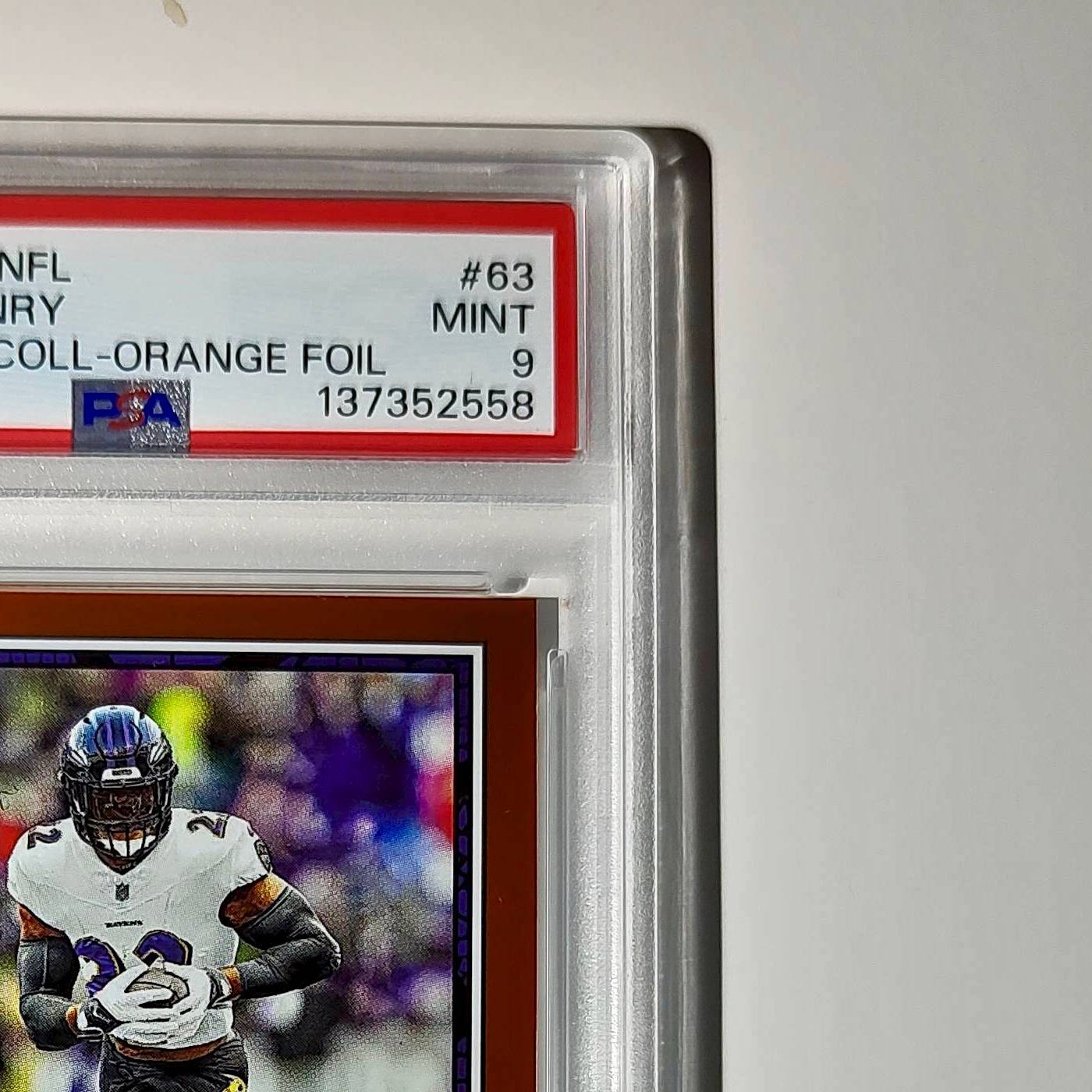 Derrick Henry 2024 Panini Sticker Collection 001/049 #63 Bronze Foil PSA 9 Mint