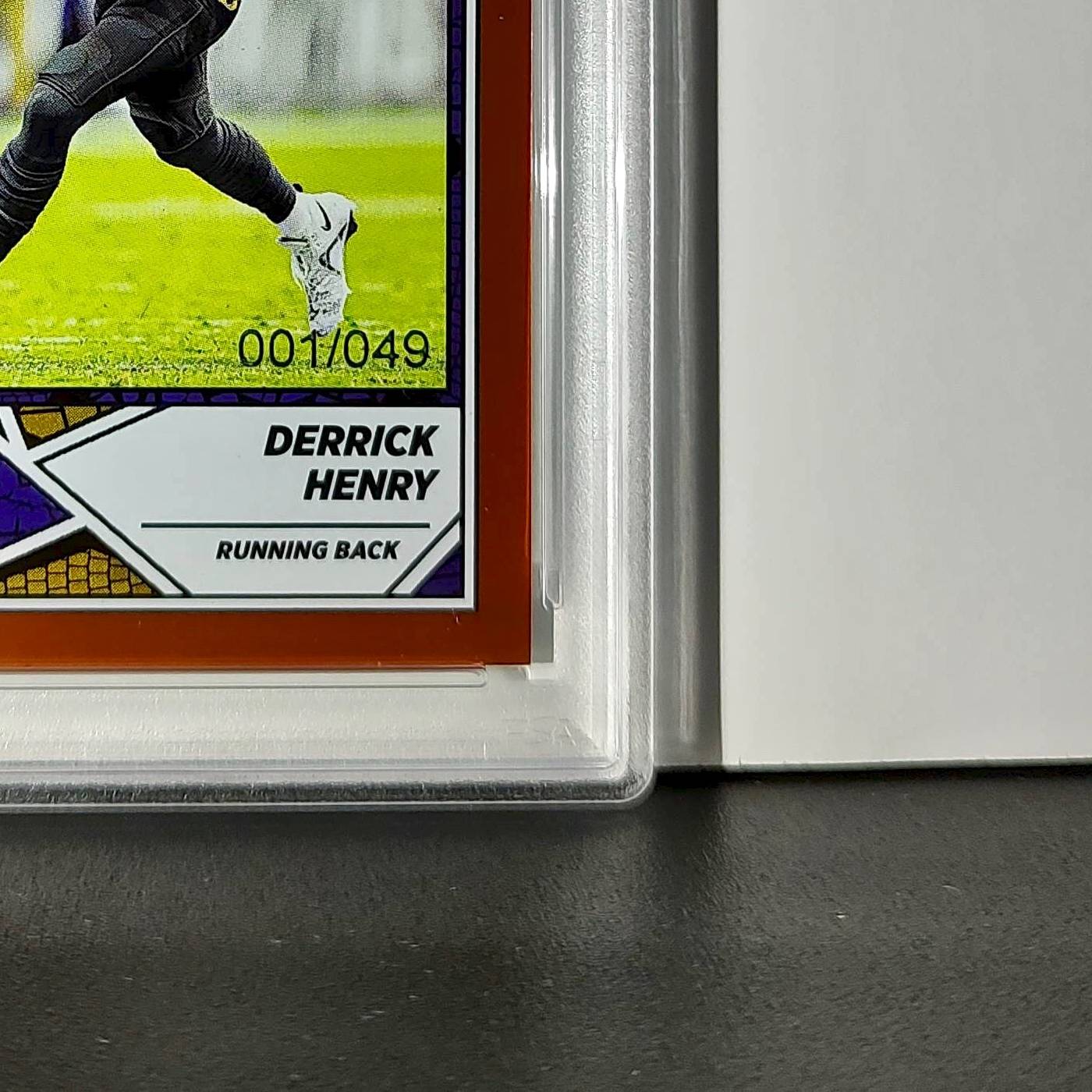 Derrick Henry 2024 Panini Sticker Collection 001/049 #63 Bronze Foil PSA 9 Mint