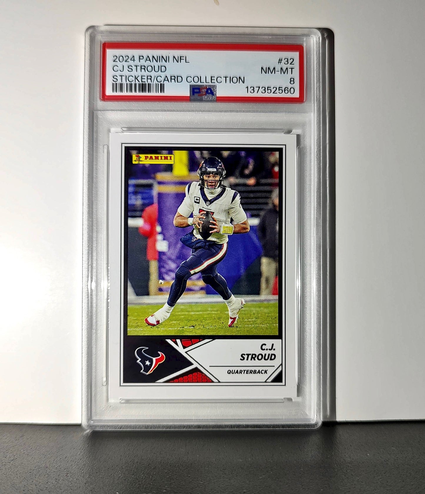 C.J. Stroud 2024 Panini Sticker Collection #32 PSA 8 NM-MT