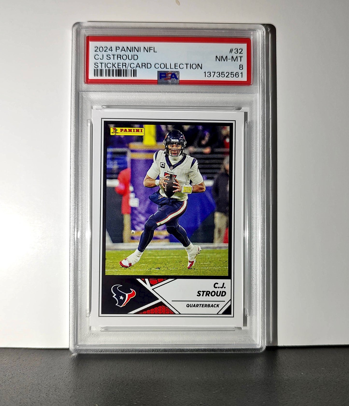 C.J. Stroud 2024 Panini Sticker Collection #32 PSA 8 NM-MT