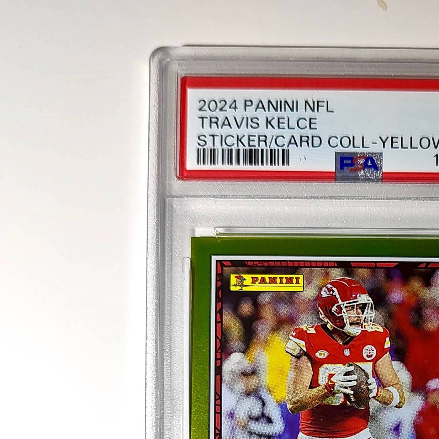 Travis Kelce 2024 Panini Sticker Collection 078/199 #1 Gold Foil PSA 9 Mint