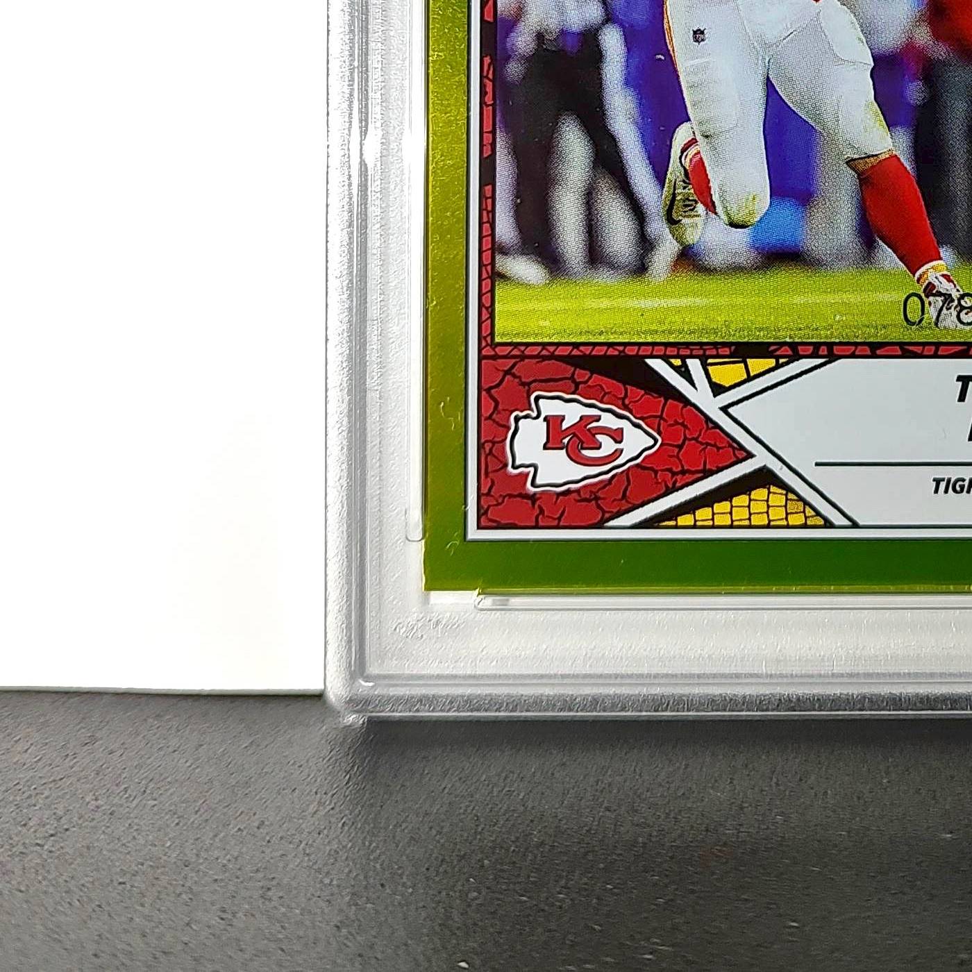Travis Kelce 2024 Panini Sticker Collection 078/199 #1 Gold Foil PSA 9 Mint