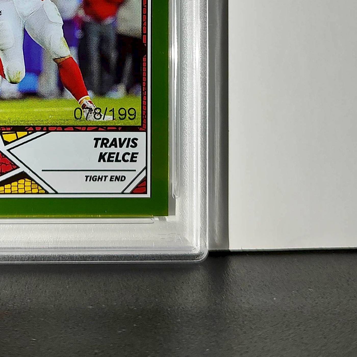 Travis Kelce 2024 Panini Sticker Collection 078/199 #1 Gold Foil PSA 9 Mint