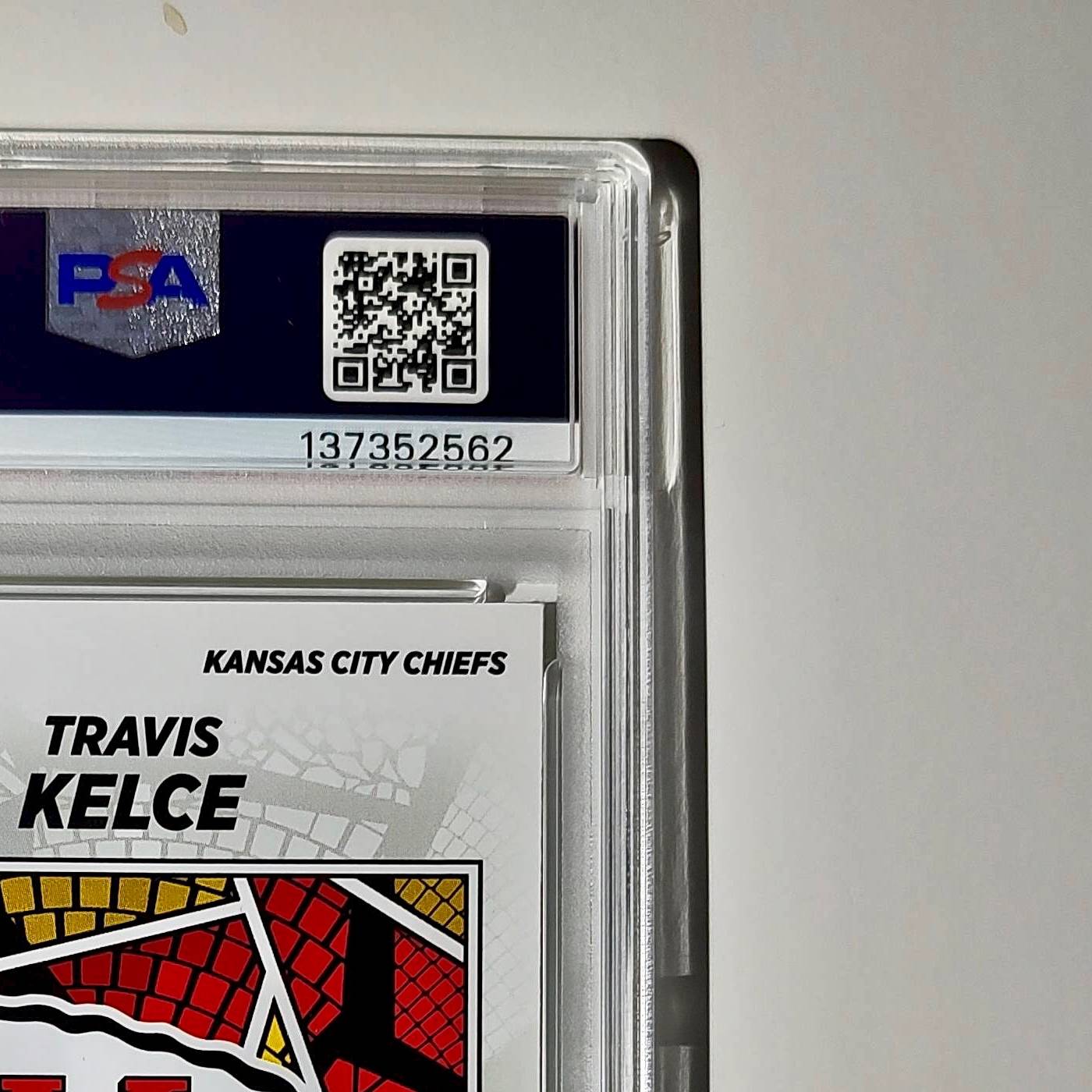 Travis Kelce 2024 Panini Sticker Collection 078/199 #1 Gold Foil PSA 9 Mint