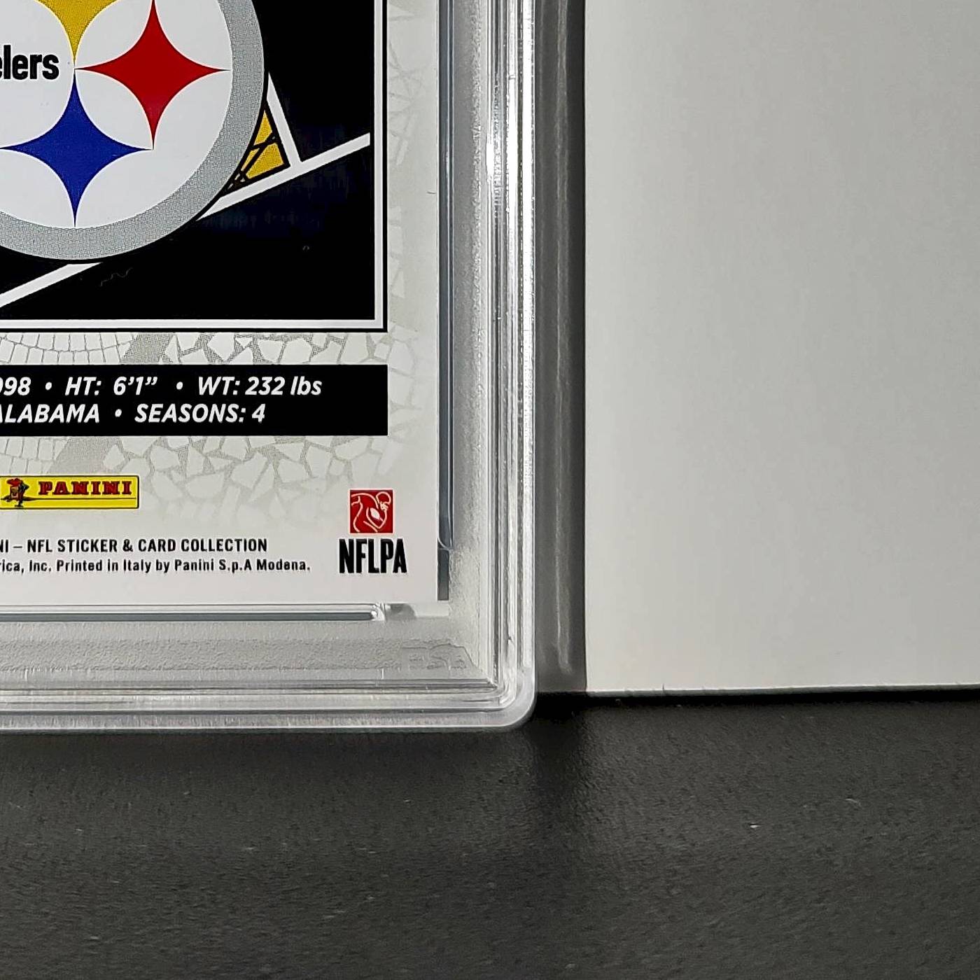Najee Harris 2024 Panini Sticker Collection 260/349 #13 Blue Foil PSA 8 NM-MT