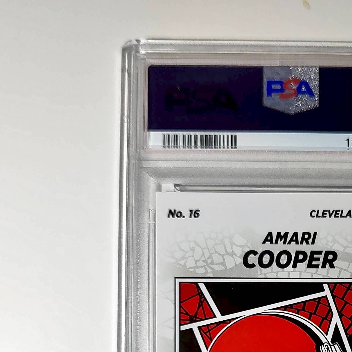Amari Cooper 2024 Panini Sticker Collection 039/099 #16 Purple Foil PSA 8 NM-MT