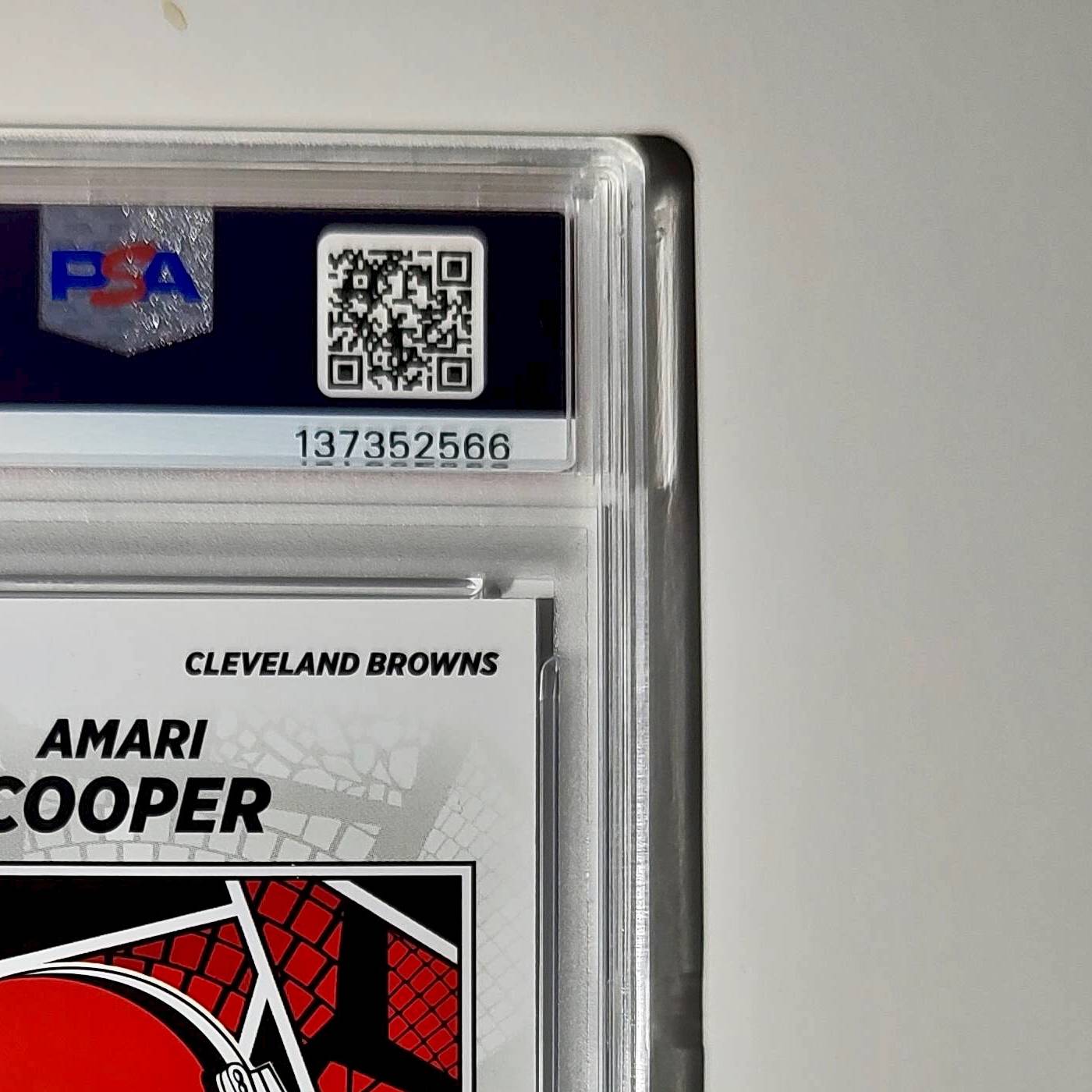 Amari Cooper 2024 Panini Sticker Collection 039/099 #16 Purple Foil PSA 8 NM-MT