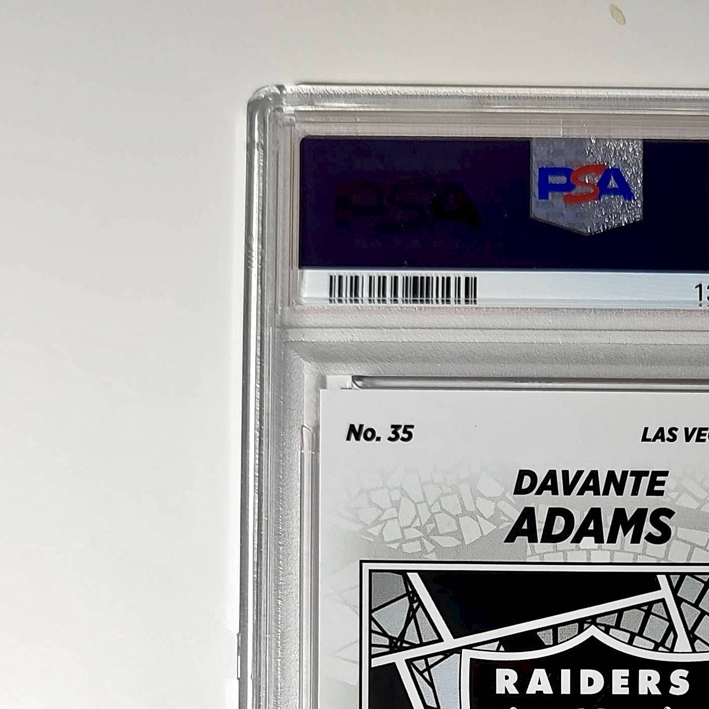 Davante Adams 2024 Panini Sticker Collection 097/299 #35 Red Foil PSA 8 NM-MT