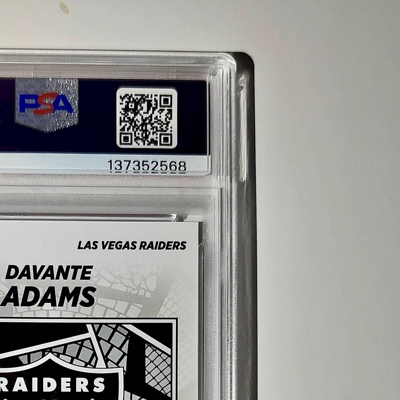 Davante Adams 2024 Panini Sticker Collection 097/299 #35 Red Foil PSA 8 NM-MT